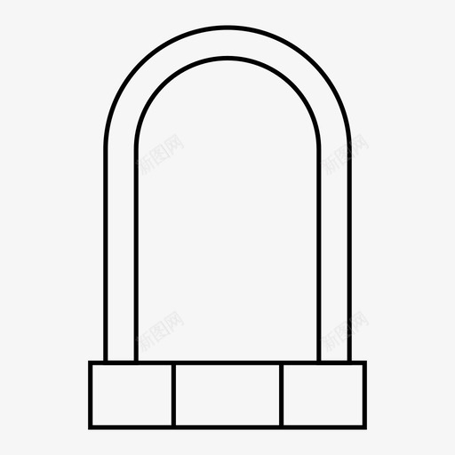 乌洛克自行车锁图标svg_新图网 https://ixintu.com 乌洛克 安全 自行车 锁 锁细线