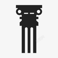 罗马柱图标罗马柱建筑柱子图标高清图片