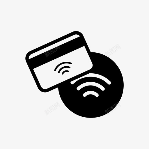 非接触式支付信用卡paypass图标svg_新图网 https://ixintu.com paypass 信用卡 非接触式支付