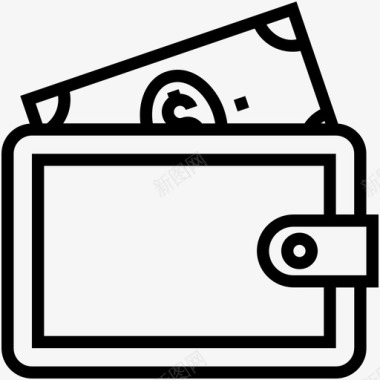 钱包钱包钱包卡片持有人图标图标