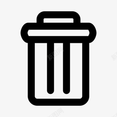 垃圾箱删除清空垃圾箱图标图标