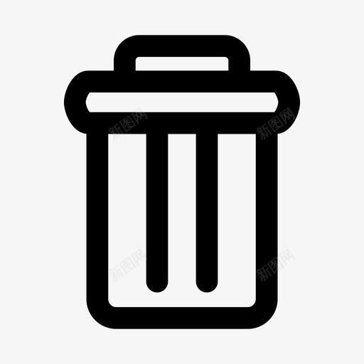 垃圾箱删除清空垃圾箱图标svg_新图网 https://ixintu.com 删除 回收 垃圾箱 清空垃圾箱 移除