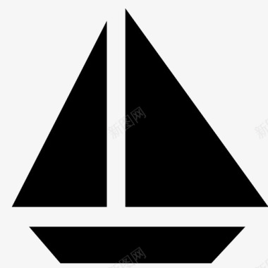 帆船假日航海图标图标