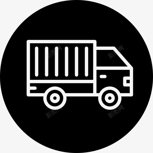 卡车运输工具旅行车图标svg_新图网 https://ixintu.com 卡车 旅行车 车辆 车辆和运输轮差 运输工具