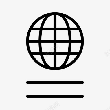 护照地理地球仪图标图标
