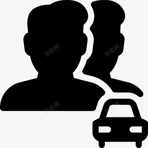 汽车运输车辆图标svg_新图网 https://ixintu.com 汽车 用户操作实心图标 车辆 运输