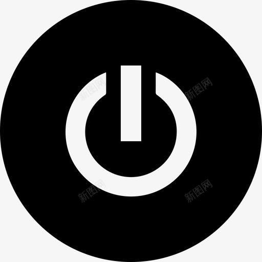 电源按钮注销图标svg_新图网 https://ixintu.com 关闭 按钮 注销 电源