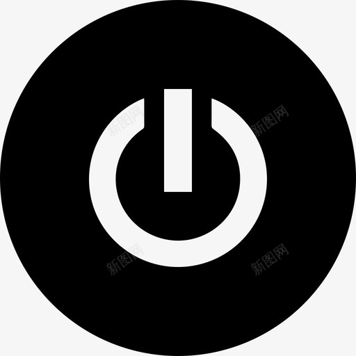 电源按钮注销图标svg_新图网 https://ixintu.com 关闭 按钮 注销 电源