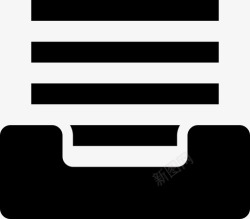 箱子堆栈文书工作箱子文件图标高清图片