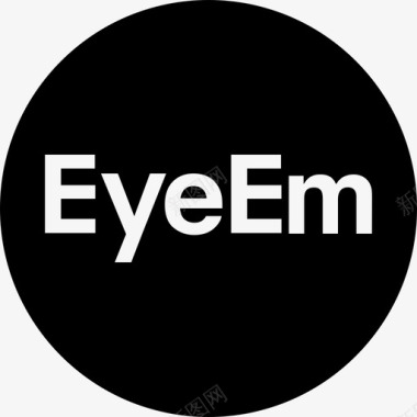 Eyeem标志社交社交图标圆形图标