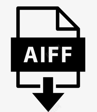 aiff存档扩展名图标图标