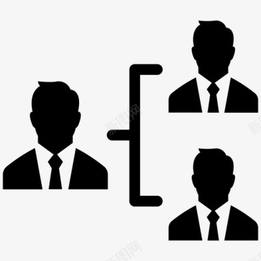 层次结构业务组业务人员图标图标