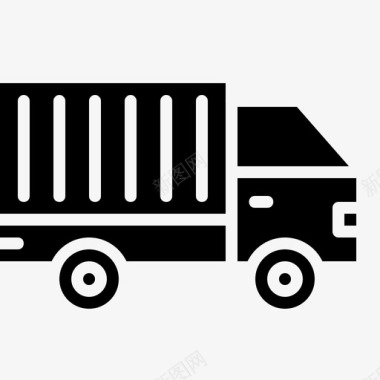 卡车送货旅行图标图标