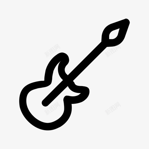 电吉他乐队音乐图标svg_新图网 https://ixintu.com 乐队 摇滚 电吉他 音乐 音乐大纲图标