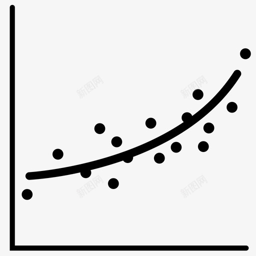 散点图图表比较分析图标svg_新图网 https://ixintu.com 图表 图表和图表 散点图 数据 比较分析 趋势