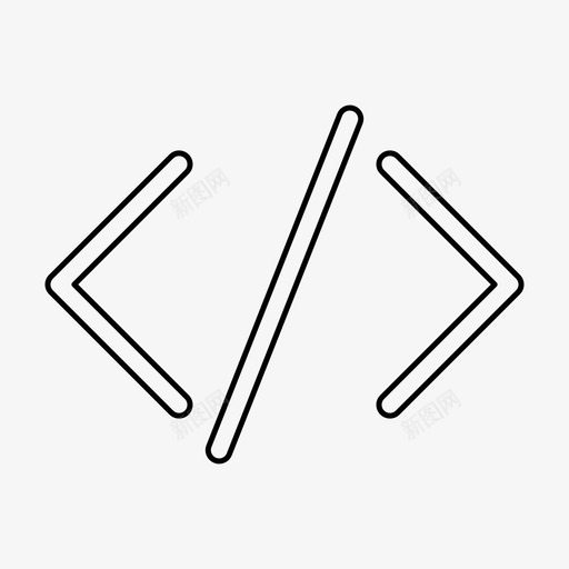 代码开发javascript图标svg_新图网 https://ixintu.com javascript 代码 开发 线图标 编程