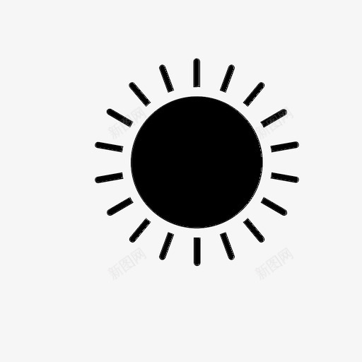 太阳能源热量图标svg_新图网 https://ixintu.com 夏天 太阳 形状 热量 能源