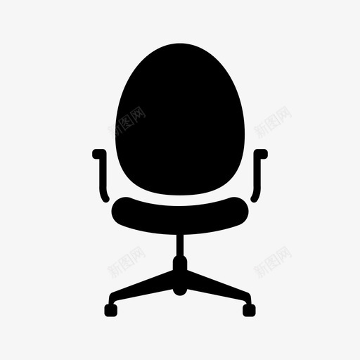 椅子教室椅电脑椅图标svg_新图网 https://ixintu.com 办公椅 家具 座椅 教室椅 椅子 电脑椅