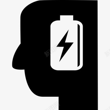 人的脑袋里有电池人启动图标图标