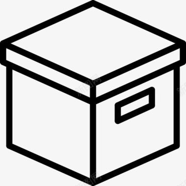 存储盒档案电子商务图标图标