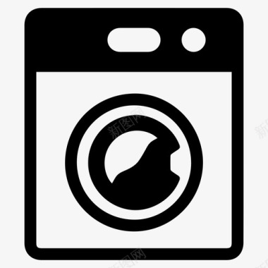洗衣机电器酒店服务图标图标