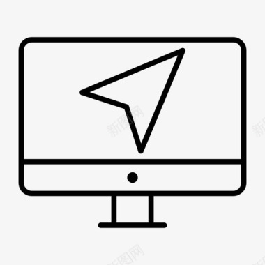 导航监视器计算机计算机显示器图标图标