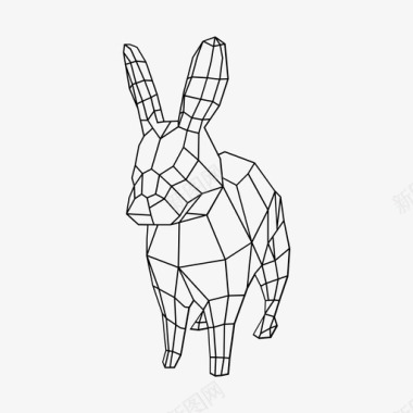 兔子动物杰克图标图标