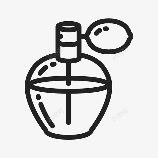 香水喷雾器美容图标svg_新图网 https://ixintu.com 化妆品 喷雾器 瓶子 美容 香水