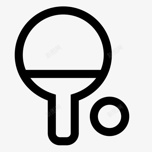 乒乓球羽毛球球图标svg_新图网 https://ixintu.com 乒乓球 划桨 游戏 球 穿梭 羽毛球 运动