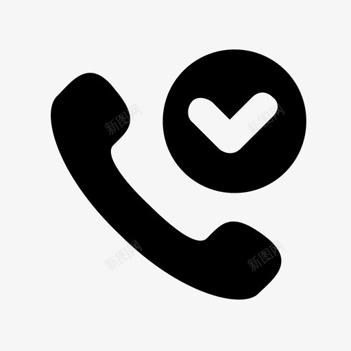 已接来电接听来电电话图标svg_新图网 https://ixintu.com 16x16字形图标 已接来电 接听来电 电话