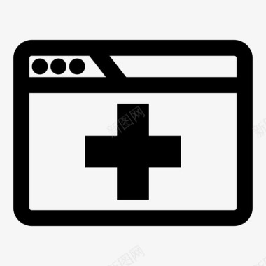 浏览器医疗急救医疗图标图标