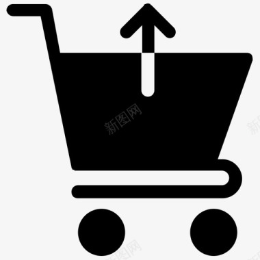 从购物车中删除电子商务在线购物图标图标