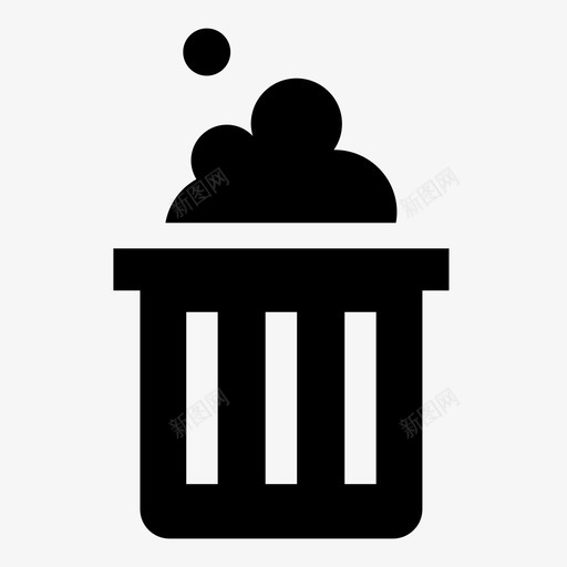 满满的垃圾桶满的垃圾桶垃圾图标svg_新图网 https://ixintu.com 垃圾 垃圾桶 满满的垃圾桶 满的垃圾桶 醒目的垃圾桶