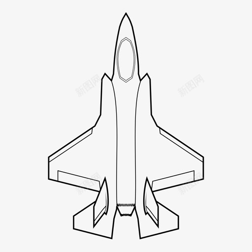 歼击机f35a联合战斗机图标svg_新图网 https://ixintu.com f35a 歼击机 联合战斗机