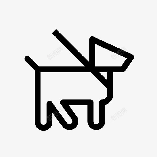 宠物狗皮带散步图标svg_新图网 https://ixintu.com 宠物狗 散步 皮带 迷你图标设置标志导航