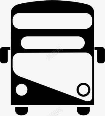 伦敦巴士城市双层巴士图标图标