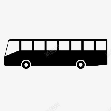 公共汽车公路交通图标图标