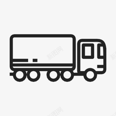补给车送货车商品运输图标图标