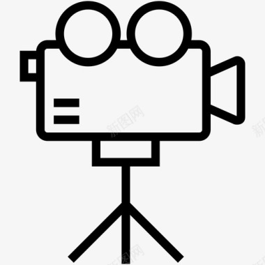 电影摄影机胶片摄影机胶片录像机图标图标