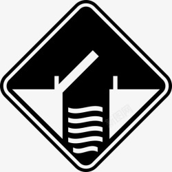 水上桥梁桥梁路标升降式水上图标高清图片
