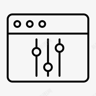 浏览器滑块均衡器选项图标图标