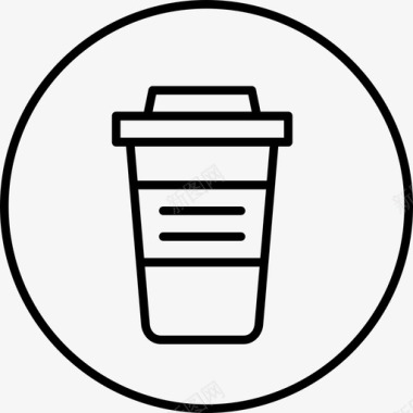 饮料杯子办公室图标图标