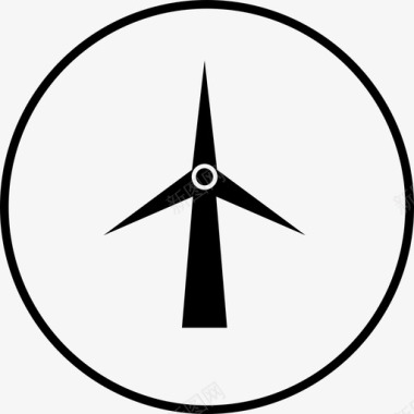 风电机组生态环境图标图标