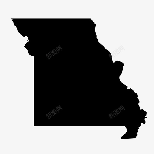 密苏里州地图学地理图标svg_新图网 https://ixintu.com 地图 地图学 地理 密苏里州 州地图 州大纲