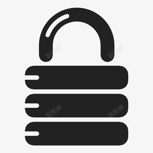 锁关保险箱图标svg_新图网 https://ixintu.com 保险箱 关 安全 钢制 锁