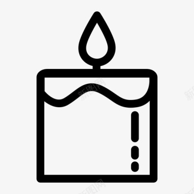 蜡烛降临蜡烛燃烧的蜡烛图标图标
