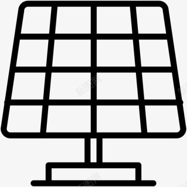 太阳能板可再生能源太阳能电池图标图标