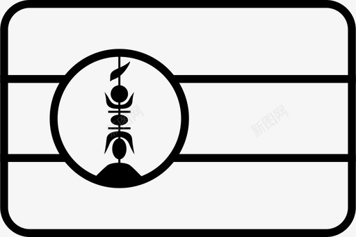新喀里多尼亚国家旗帜图标svg_新图网 https://ixintu.com 世界圆形矩形旗轮廓 国家 新喀里多尼亚 旗帜
