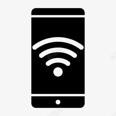 wifi智能手机android移动通知图标图标