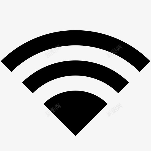 wifi信号广播连接图标svg_新图网 https://ixintu.com internet ios工具栏图标图示符 wifi信号 广播 连接